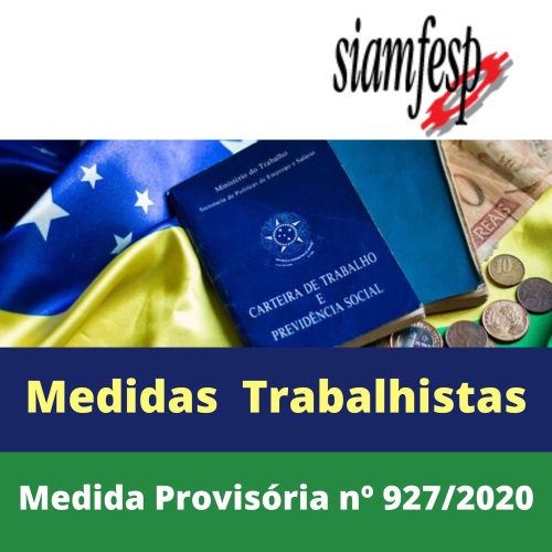 Medida Provisória nº 927/2020 - Medidas trabalhistas para enfrentamento Covid 19