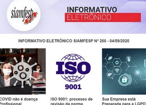Informativo Eletrônico 250 - SIAMFESP