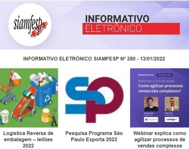 Informativo Eletrônico 280- SIAMFESP      