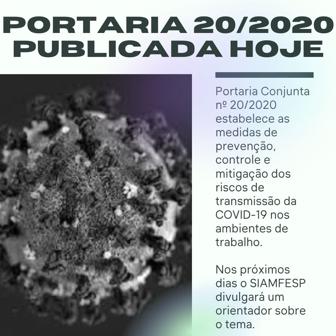 Portaria Conjunta 20/2020