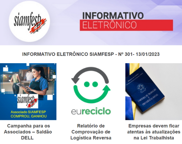 Informativo Eletrônico 296- SIAMFESP  