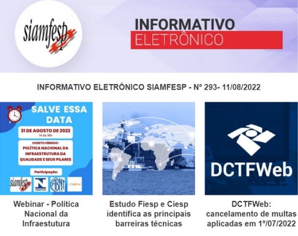 Informativo Eletrônico 293- SIAMFESP 