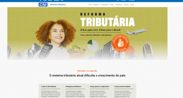 CNI cria site para explicar a Reforma Tributária