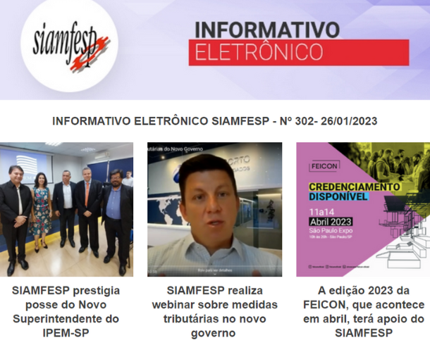Informativo Eletrônico 302 - SIAMFESP   
